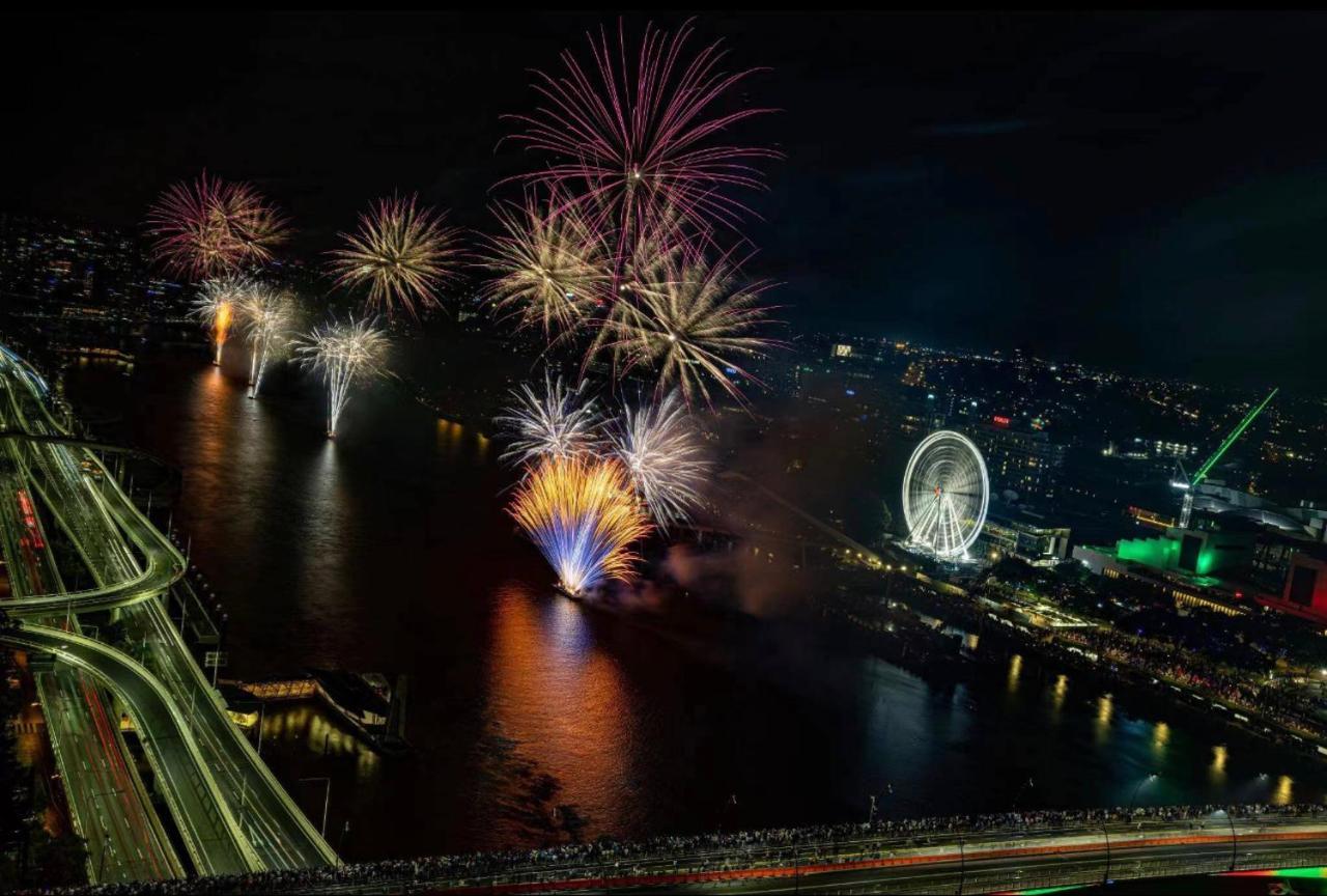 Brisbane Riverfront Oasis 2Bed Panoramic Riverview 외부 사진